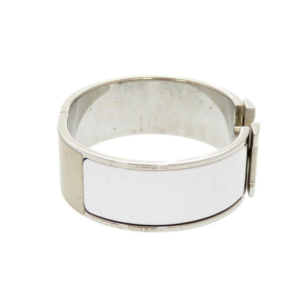 Hermes H motif Click Clack GM metal white silver P stamp (made in 2012) - Picture 4 of 10